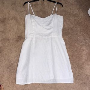 White linen Reformation dress size 12